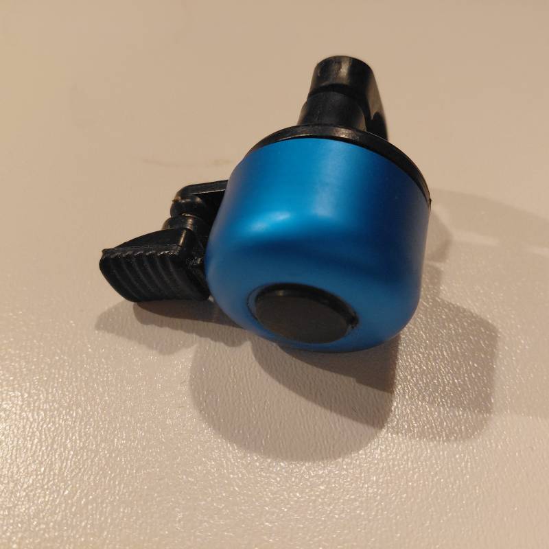 Blauwe fietsbel